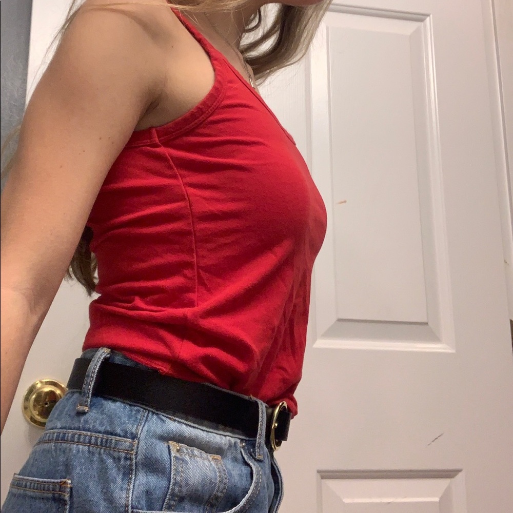 Simple Red Cami - Picture 2 of 4